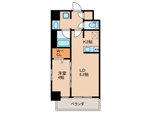 Metrosa京町堀の物件間取画像